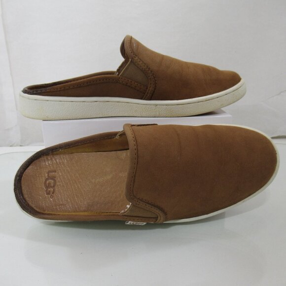 UGG Chestnut Gene Mule Slip On Casual Leather Shoe US Size 7 - Picture 1 of 9